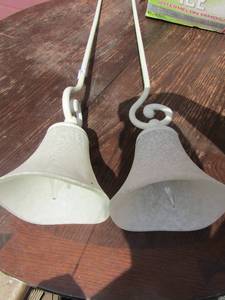 lot 164 image: 2 hanging bathroom lights approx. 2ft per