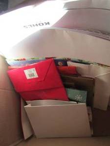 lot 185 image: Large lot of Christmas and gift boxes and bags all new