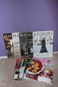 lot 27 image: Selection of Magnolia Journal and Better Homes and Gardens Magazines