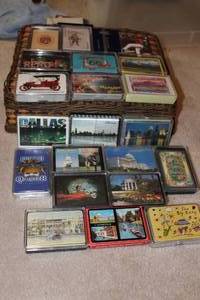lot 35 image: Commemorative Decks of Playing Cards From a Variety of Cities and States as Shown