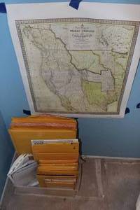 lot 50 image: Selection of Padded Mailing Envelopes and Reprint of Texas,oregon,and California Map