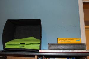 lot 60 image: Desktop Books And Collapsable Storage boxes