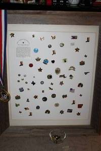 lot 75 image: Collection of LepelHat Pins, See photos, Display Board Included along with Backings for Pins