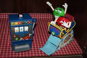 lot 82 image: Two Collectable M&M Dispensers