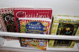 lot 92 image: Christmas Themed Cookbooks