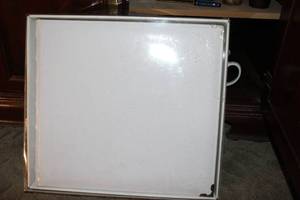 lot 105 image: Large White Leather Unused Scrapbooking Book, 12x12 expandable