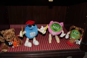 lot 113 image: Halloween Themed M&M Plush Figures as Shown