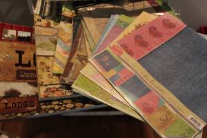 lot 115 image: Scrapbooking Page Kits, Specialty Paper, and Card Stock, Large Quantity