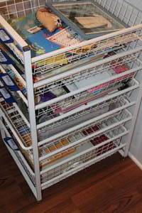 lot 120 image: Wire rack with Drawers, Content not included