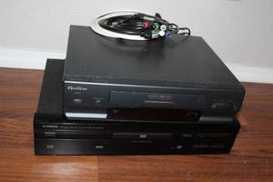 lot 121 image: Yamaha Dvd Player and Quasar VCR