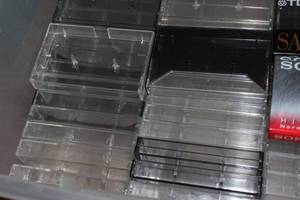 lot 130 image: Large Amount of Empty Cassette Cases and some unused Blank Cassettes