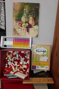 lot 142 image: Legos and other childrens games and activities along with local artists picture