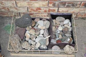 lot 195 image: Large Basket of Decorative Rocks