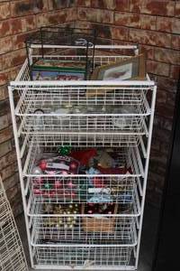 lot 193 image: Wire Rack and Shelves, Contents Included