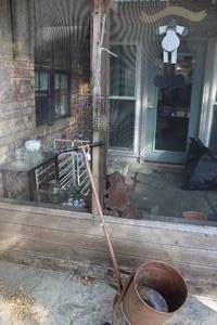 lot 213 image: Vintage seed spreader and Hot dog cooker for the BBQ Grill