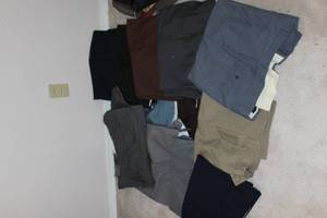 lot 218 image: Generous Amount of Mens Slacks Size 34x38