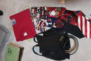 lot 230 image: Mens size 11 shoes ties, tshirt, ties, socks and belt
