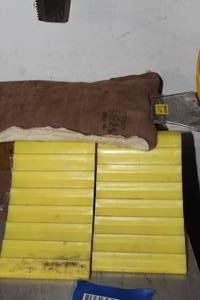lot 247 image: Vehicle tire stops and other misc items