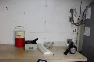 lot 257 image: Coleman Drink cooler, led light, Black and Decker Dustbuster