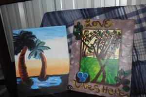 lot 287 image: Hand Painted by local artist 16x20