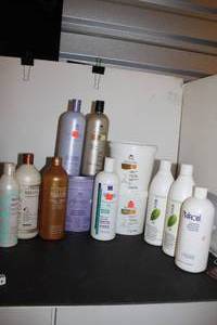 lot 293 image: Large Variety of Hair Care Products. Used See Photos