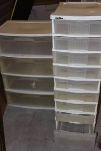 lot 330 image: Two storage drawer sets.. one tall one wide .. see photos
