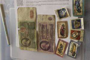 lot 332 image: Russian Rubles and Polish Stamps as shown in photos