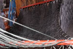 lot 92 image: Full-Size Woven Hammock ..Colors shown in photos