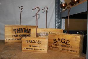 lot 95 image: Hanging Spice Boxes, Nest Together