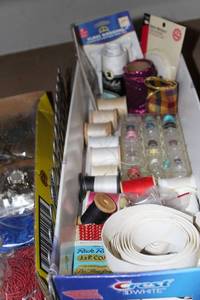 lot 112 image: Thread And Various other Sewing supplies as pictured