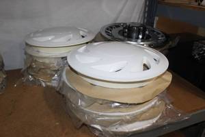 lot 120 image: New Old Stock Hubcaps, Three Sets of 4 as Pictured