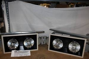 lot 166 image: Two Double Lighted Recessed Light Fixture