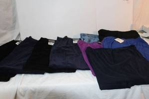 lot 41 image: Womens Pants and Shorts (9 pair) Size Medium (8-10) Kmart, Talbots and White Stagg Some still with Tags