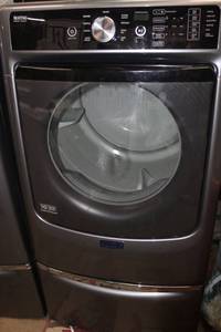 lot 59 image: Maytag Front Load Dryer with Pedestal