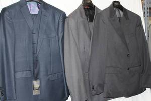 lot 126 image: Mens Suits (3) 40R Vital 3PC, In search Italian, and Savile Row Comp London