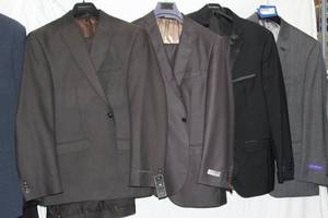 lot 129 image: Mens Suits (4) 40R SeanJohn,Tazio, Steve Harvey & Savile Comp London