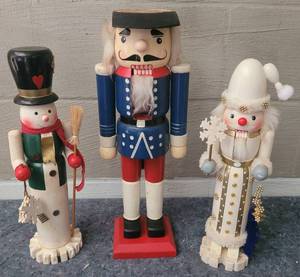 lot 22 image: (3) NUTCRACKERS AS SHOWN.