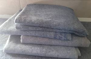lot 34 image: (4) FURNITURE MOVING BLANKETS AS SHOWN. (SOLD 4 X THE MONEY)