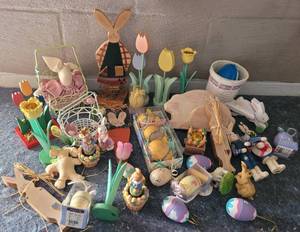 lot 63 image: LOT OF EASTER DECOR AS SHOWN.