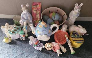 lot 91 image: LOT OF EASTER DECOR AS SHOWN.