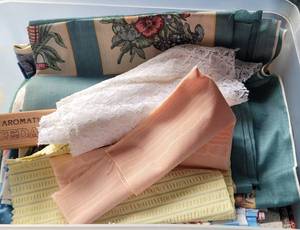 lot 112 image: LOT OF FABRIC  MATERIAL AS SHOWN.