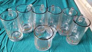 lot 154 image: LOT OF CHRISTMAS MUGS AS SHOWN.