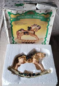 lot 164 image: ROCKING HORSE IN BOX AS SHOWN.