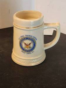 lot 39 image: U.S. Naval ceramic mug