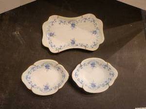 lot 137 image: 3 pieces of Royal Limoges - Made in France - Fontainbleau