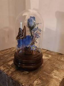 lot 138 image: Vintage glass Cloche music box