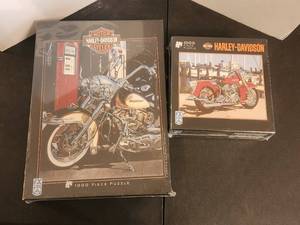 lot 170 image: Selection of 2 unopened Harley Davidson Puzzles