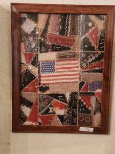 lot 173 image: Framed patriotic puzzle