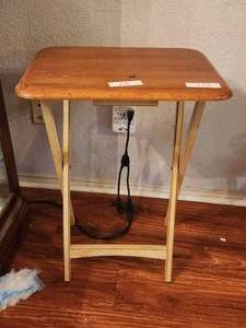 lot 172 image: foldable Wooden TV stand