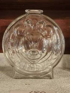 lot 180 image: Vintage Mickey & Minnie Anchor glass bank